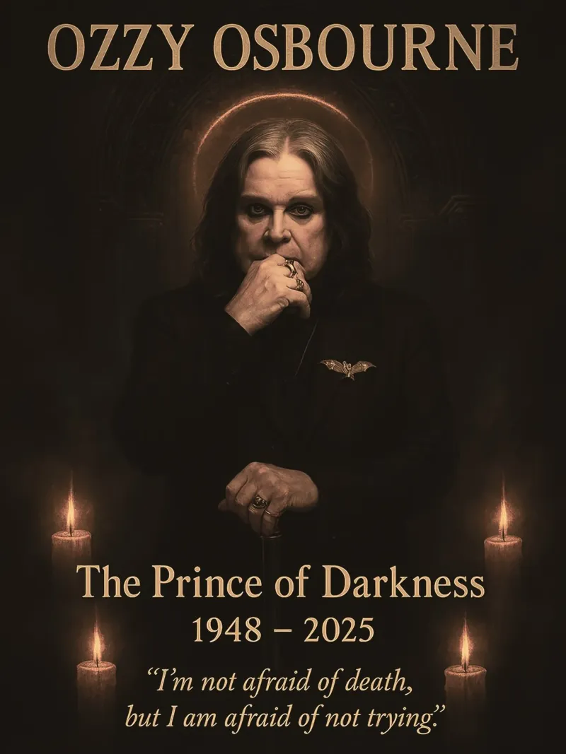 Ozzy Osbourne tela con Cornice a cassetta da Musadad Shop