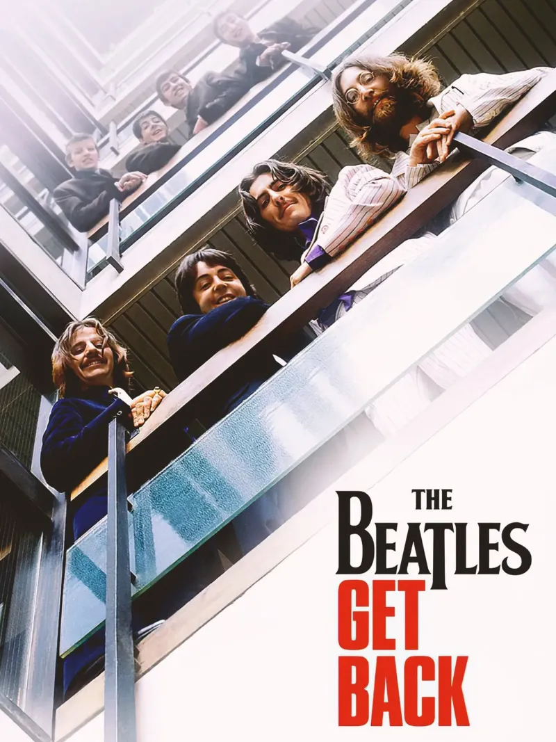 The Beatles Get Back Leinwand mit Schattenfugenrahmen von Musadad Shop