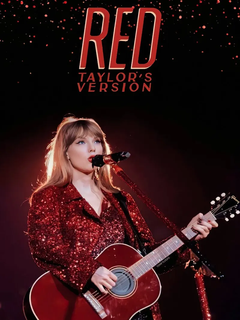 Taylor Swift Red Leinwand mit Schattenfugenrahmen von Musadad Shop