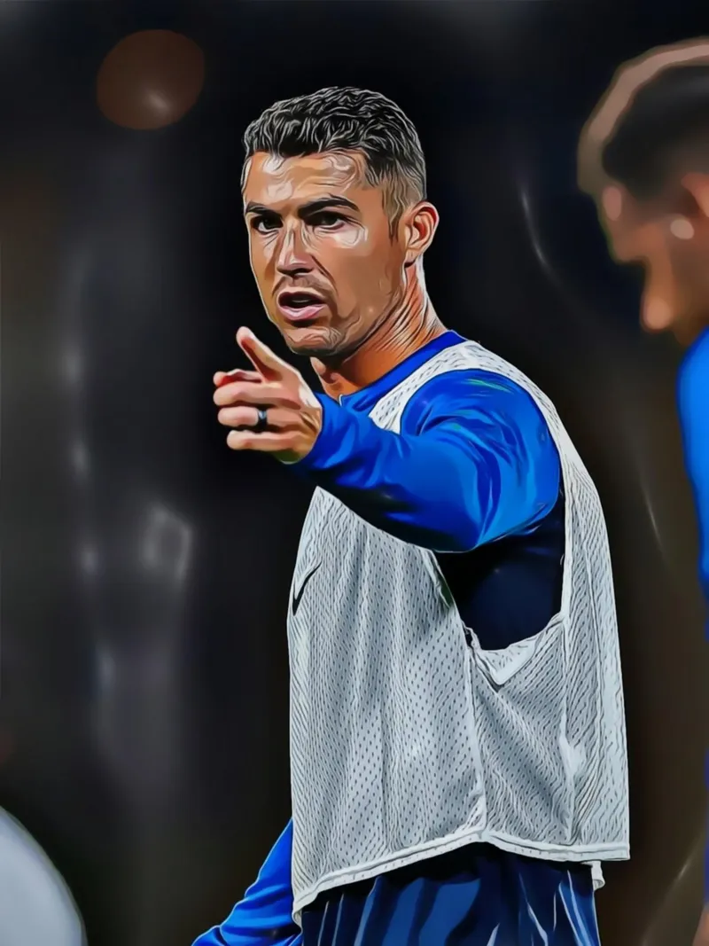 Cristiano Ronaldo Ritratto d'arte digitale poster da ArdanART