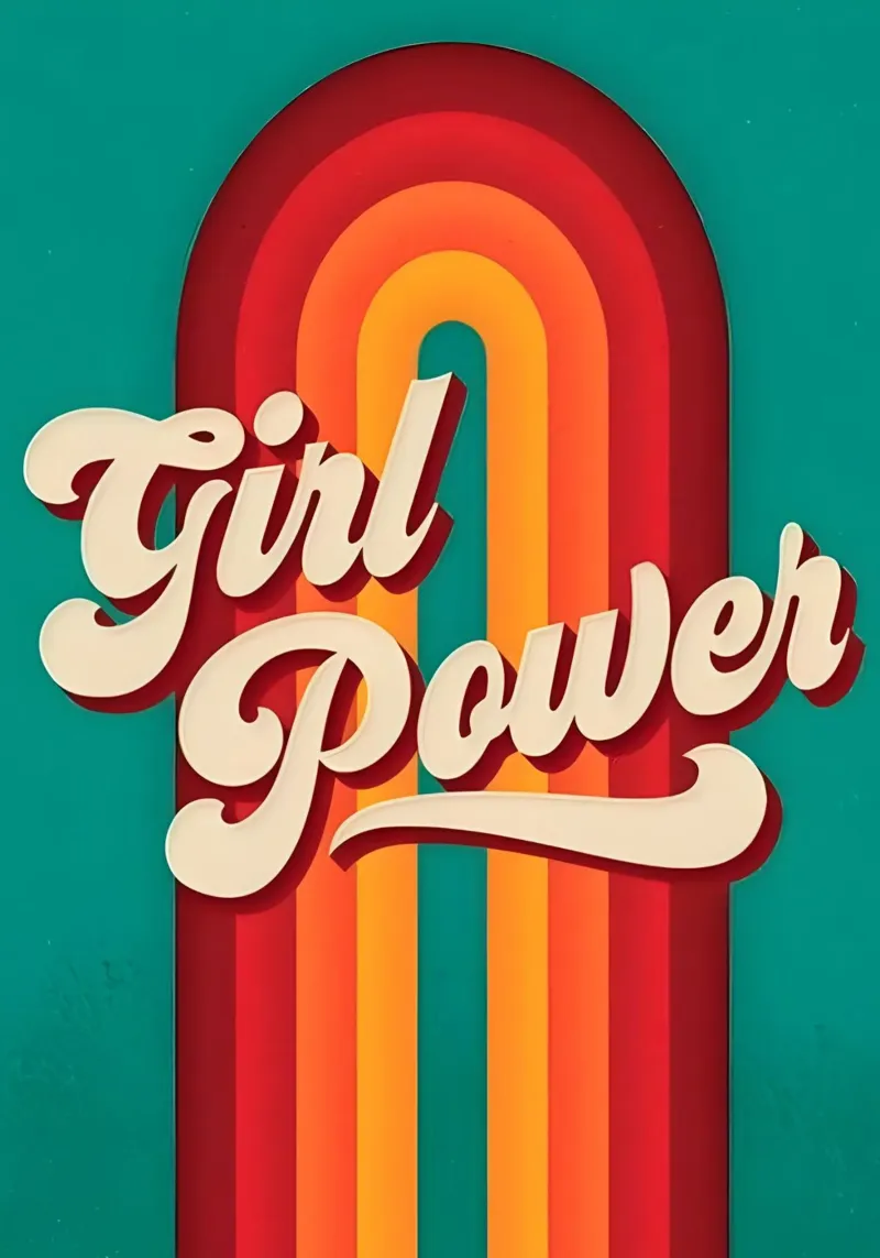"Girl Power. poster da Type & Tape