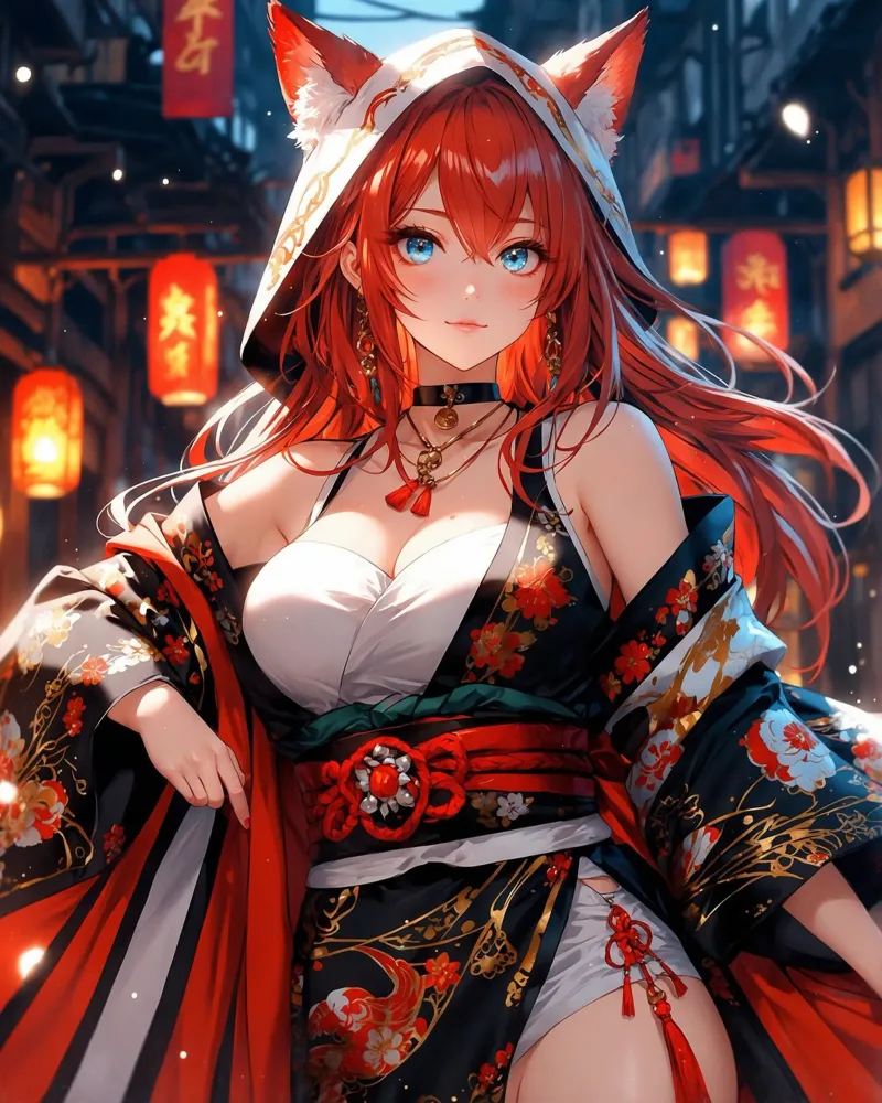 Bella ragazza Anime poster da Voxel Visionaries