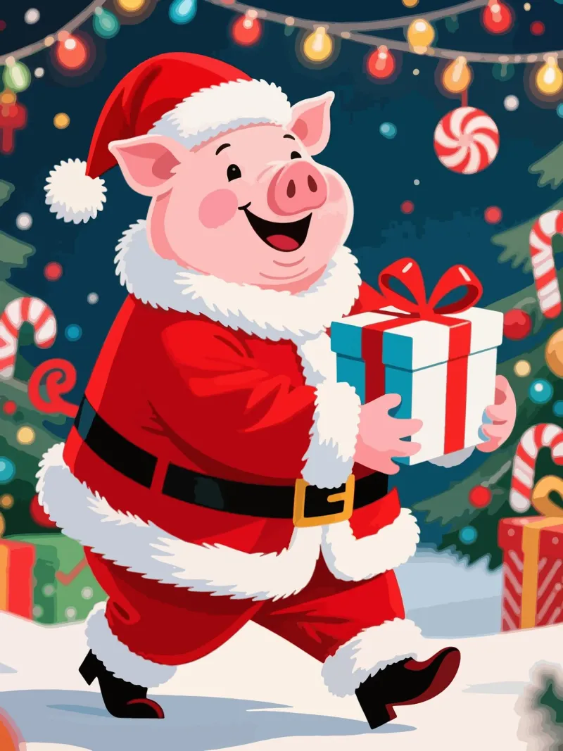 Natale del maiale poster da knowledge