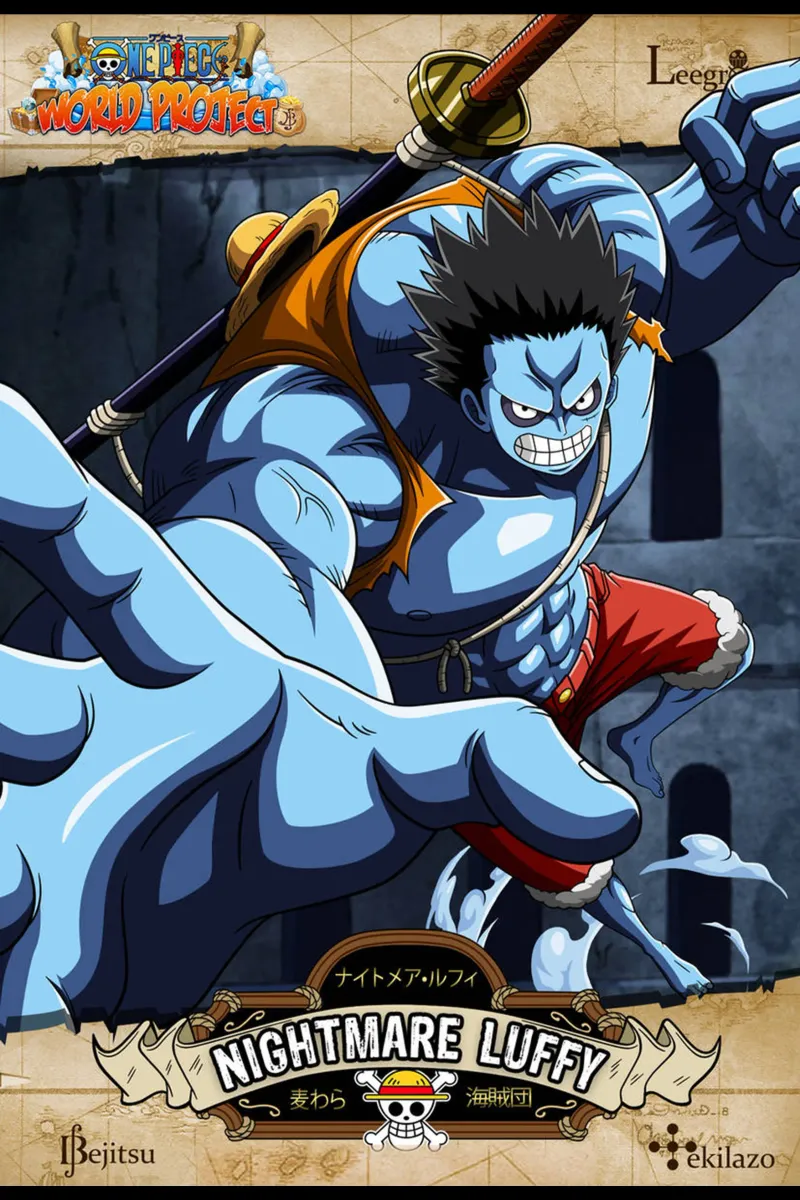 Adventure pirates anime - Nightmare Luffy canvas with Floater frame by skurtow