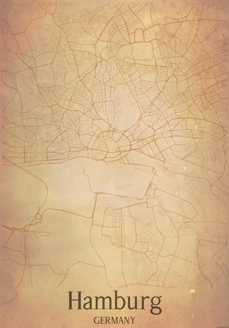Hamburg GERMANY poster da WorldPrint