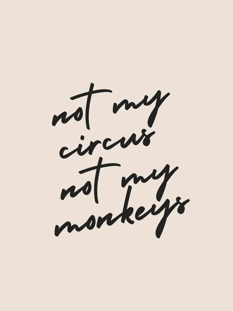Not My Monkeys alluminio dibond da Mottos by Sinan Saydik