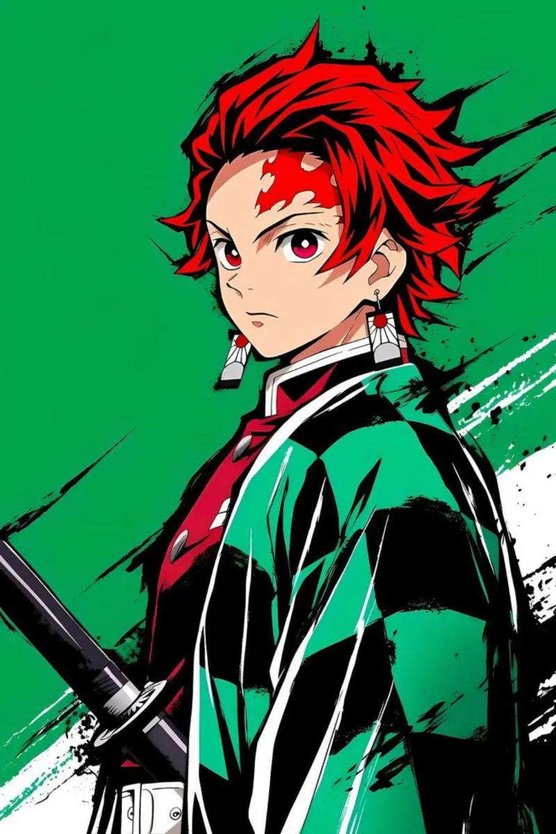 Maglietta essenziale Tanjio Kimetsu No Yaiba tela con Cornice a cassetta da igoshartwrks
