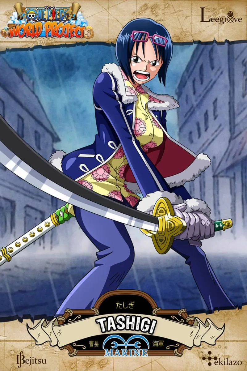 Anime comiche sui pirati - Tashigi tela con Cornice a cassetta da sophielouise.designs