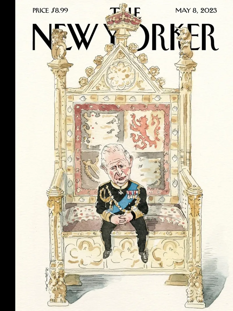Room at The Top Arte di Barry Blitt, The New Yorker poster con telaio in legno da appsi