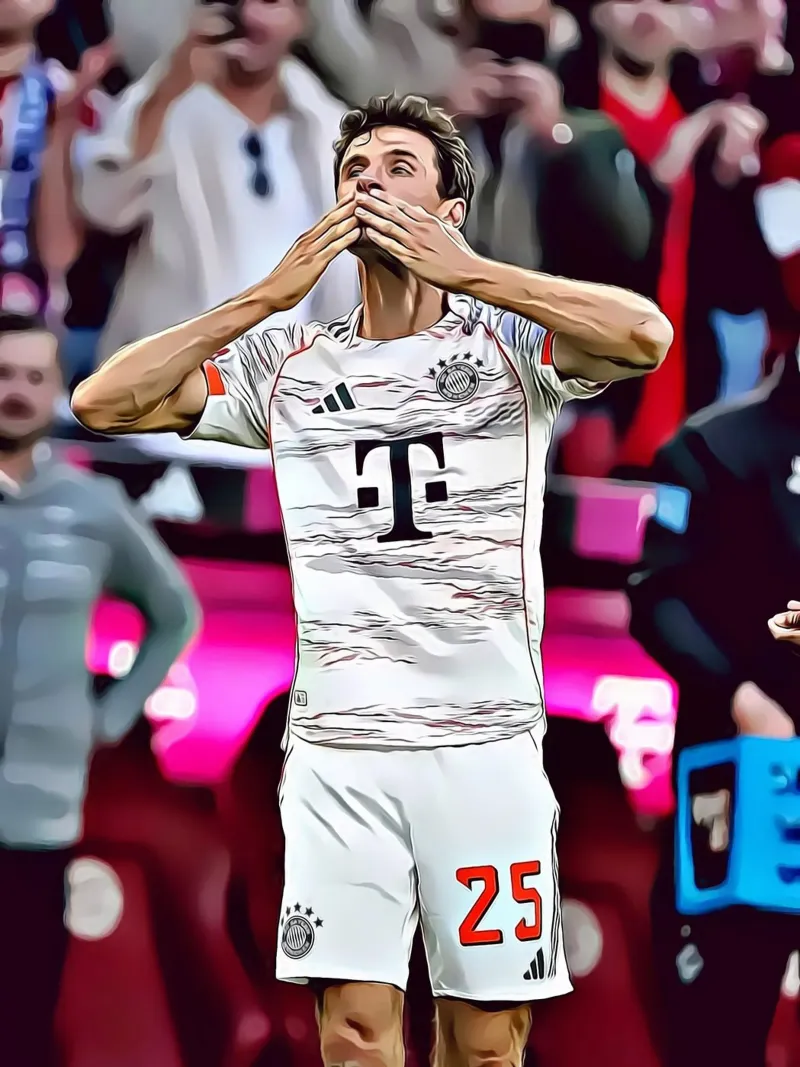 Thomas Müller Viering Digitale Kunst Poster canvas met Baklijst van ArdanART