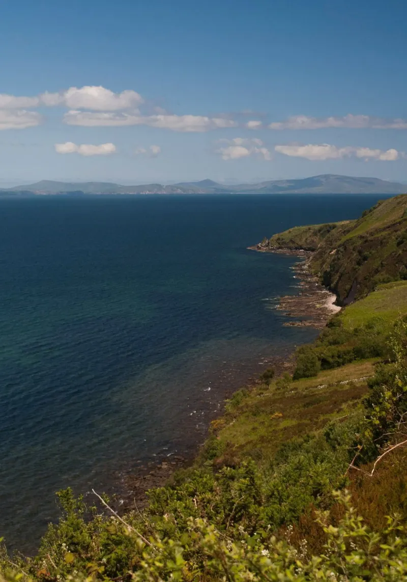 bergen die de zee ontmoeten canvas met Baklijst van Earthly Visions