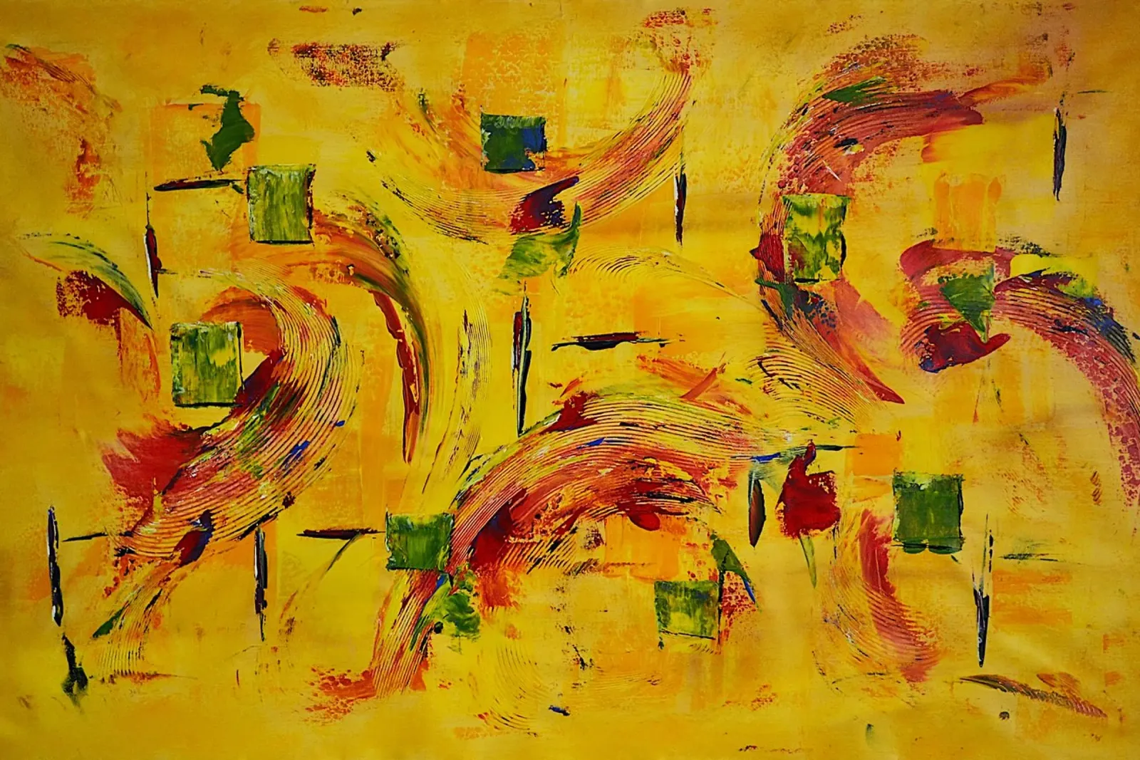 Large size. poster con telaio in plastica da Thierry Vobmann Abstract painting
