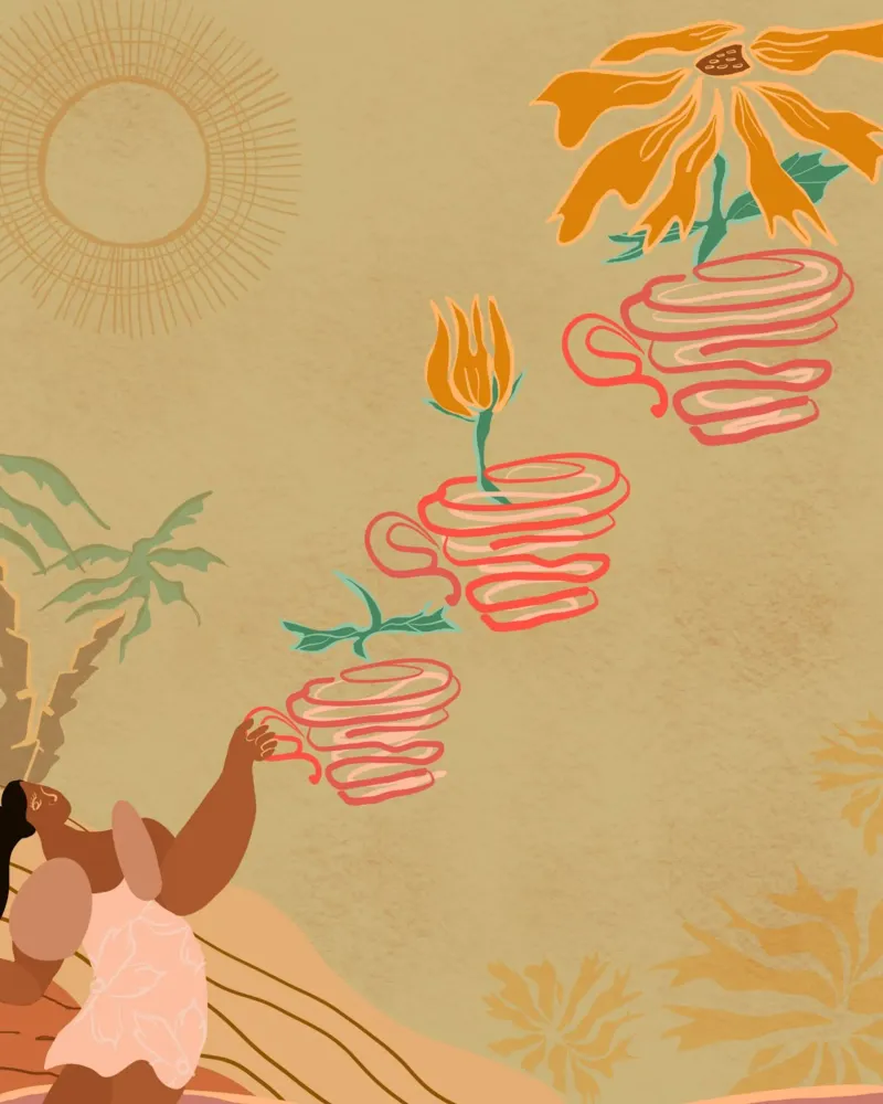 Everything will Fall into Place in Time canvas by Inha Arceo Arts