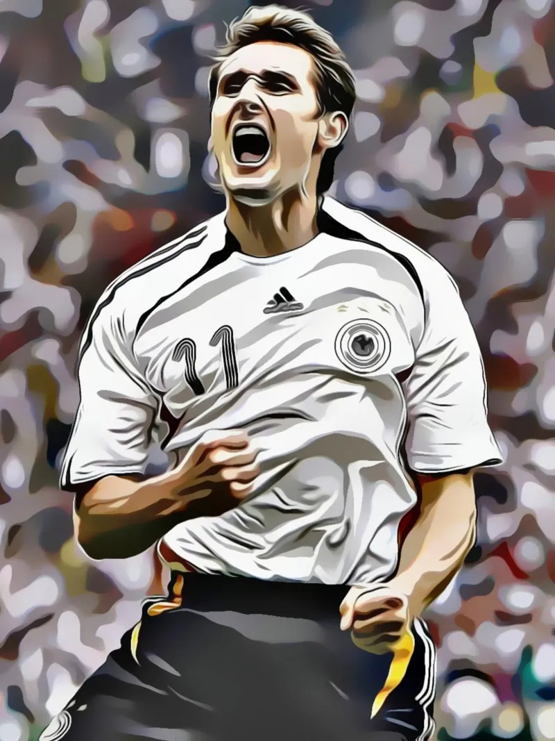 Miroslav Klose tela con Cornice a cassetta da dark eagle