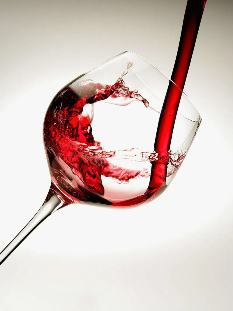 Vino rosso in un bicchiere tela con Cornice a cassetta da hanna shop