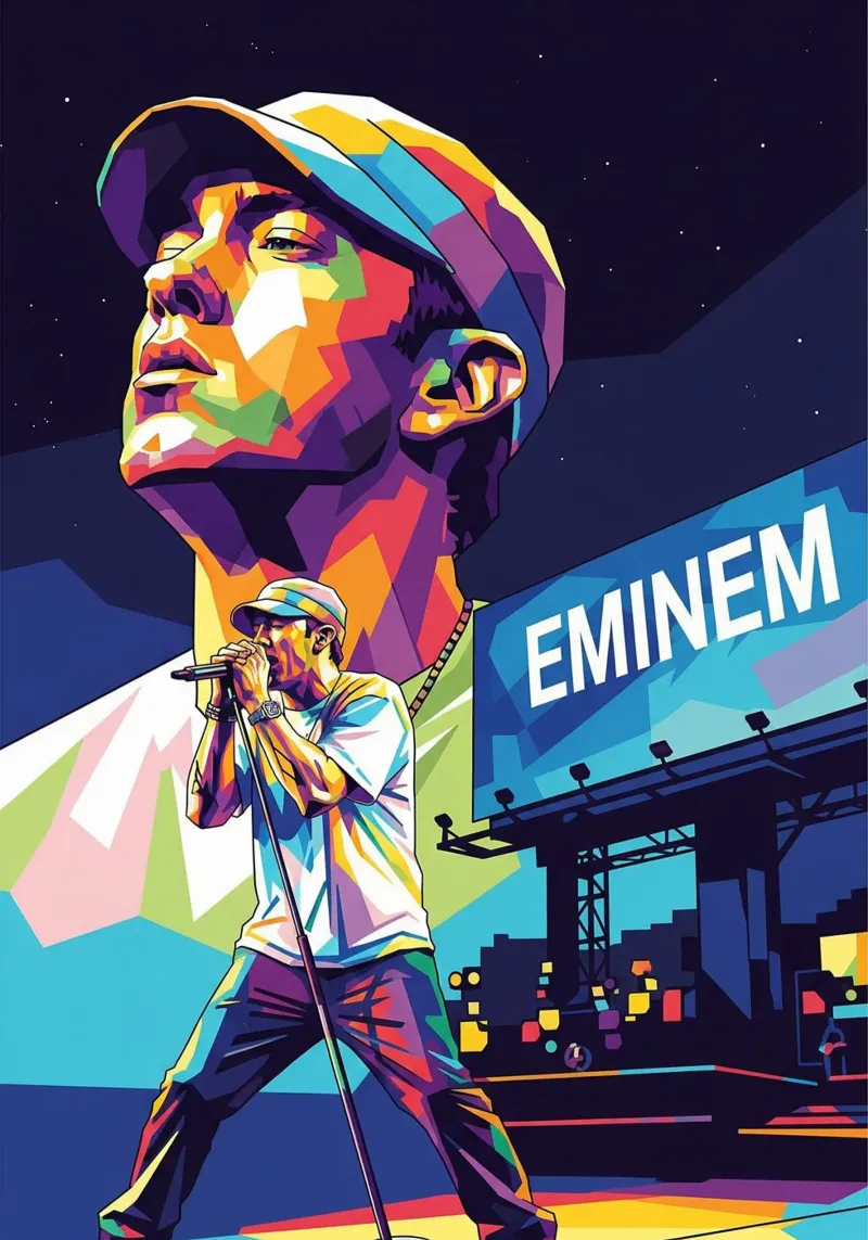 Lo spettacolo di Eminem poster da Hantamrata
