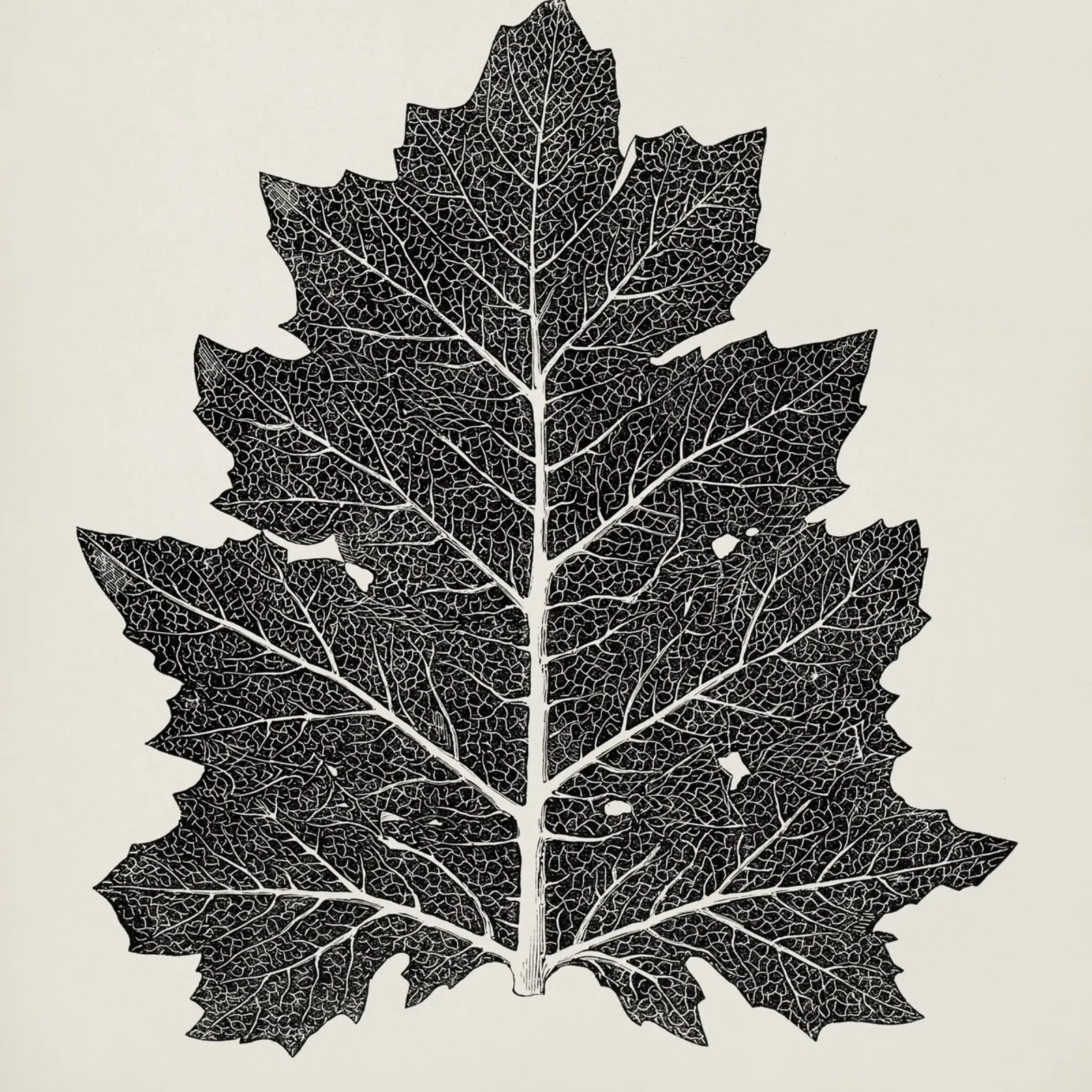 Vintage leaf poster da vintageshop