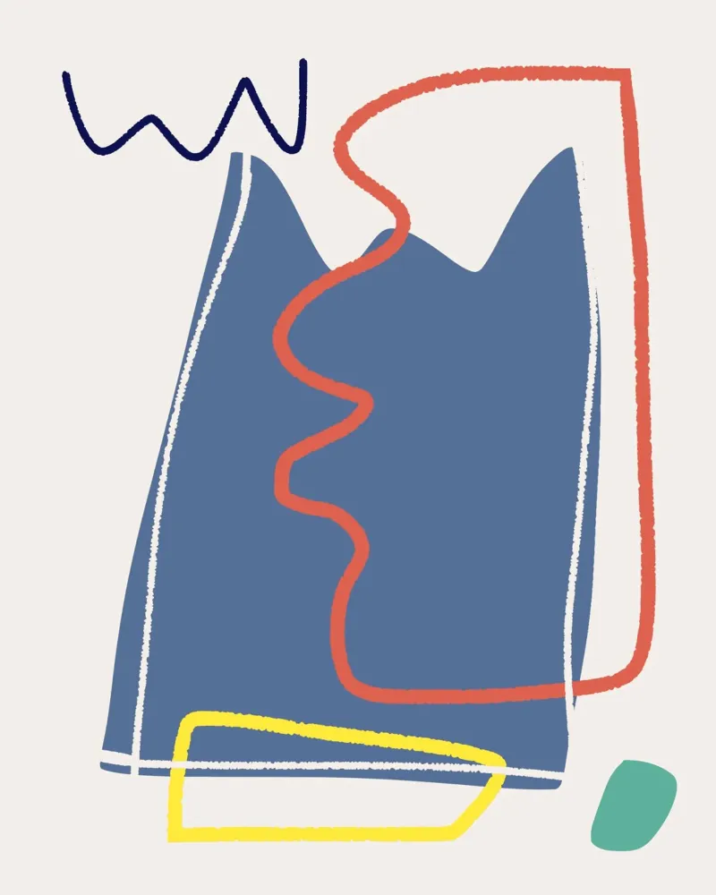 Tri color mix 10 poster van Little Dean