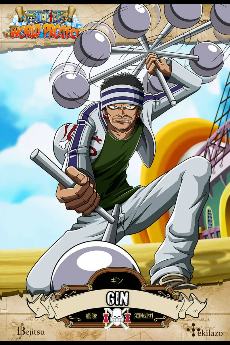 Gin Devil Man - One Piece tela con Cornice a cassetta da skurtow