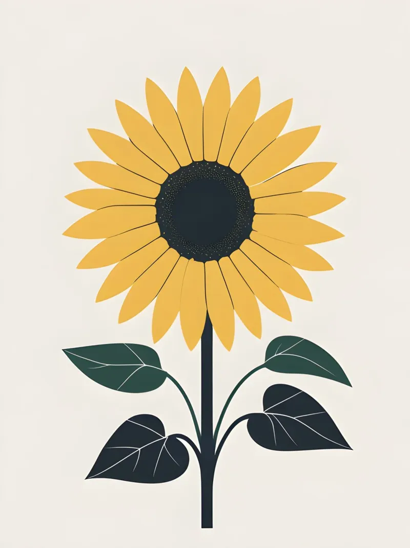 Zonnebloem Cirkel canvas met Baklijst van The Green Room