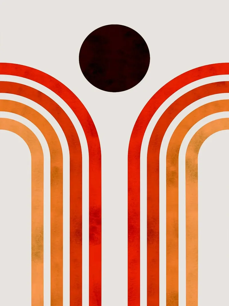 Semplice e minimale poster con telaio in legno da Lisa Becker