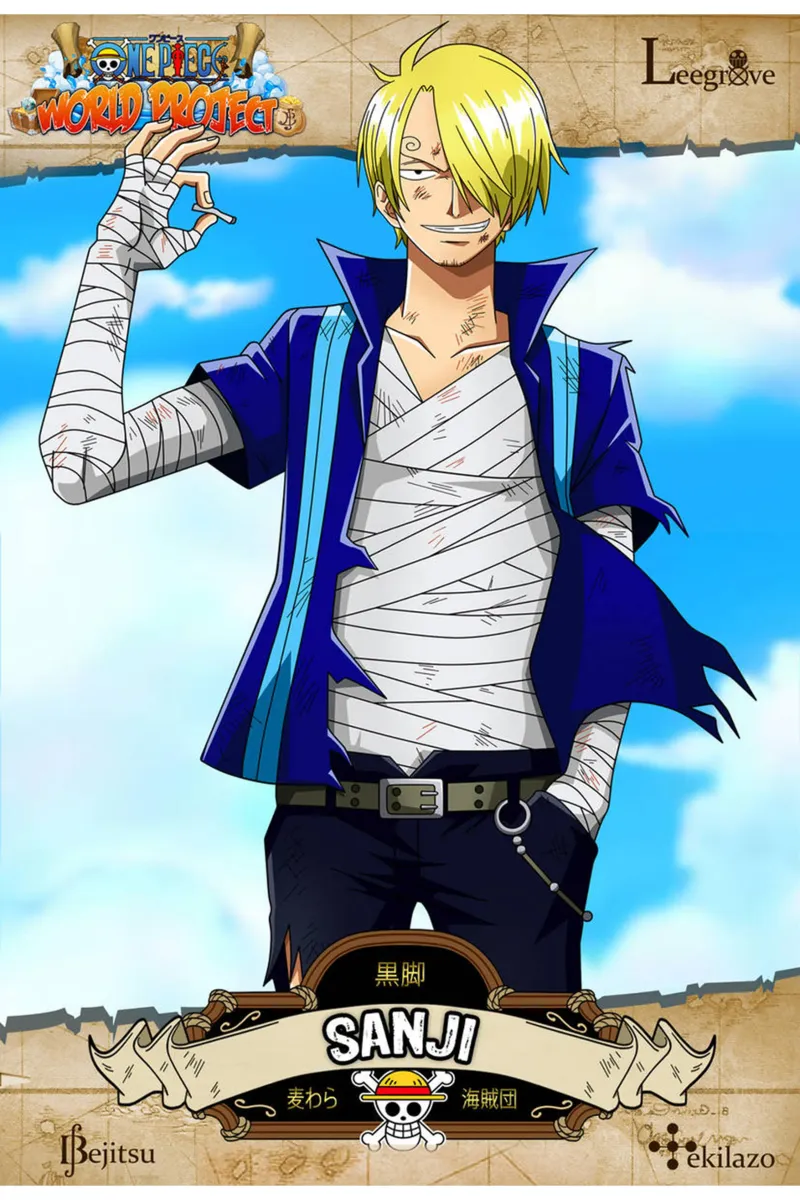 Sanji è un cuoco - ONe Piece tela con Cornice a cassetta da skurtow
