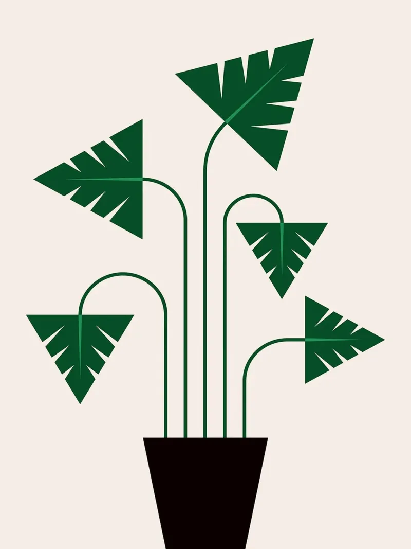 Monstera geometrica poster da Maria Maier