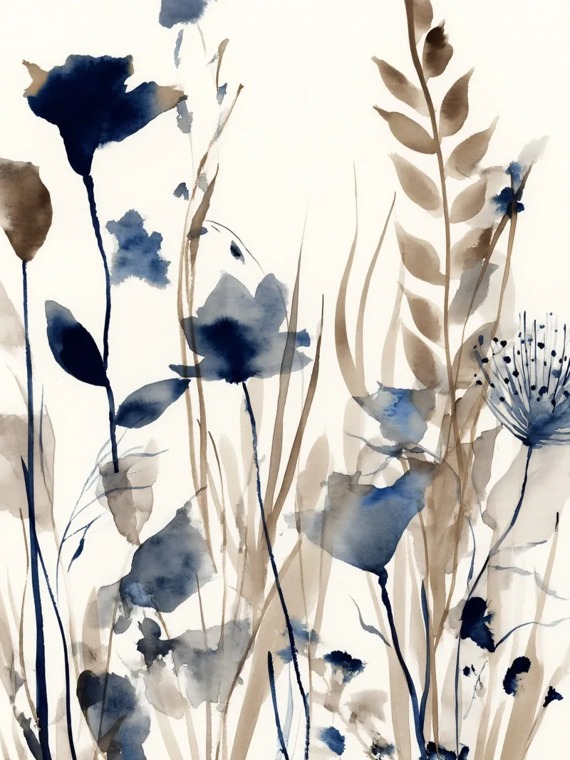Sagome di campo poster con telaio in legno da Sophia Calder Studio