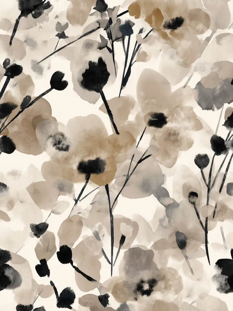 Muted Petals canvas with Floater frame by Sophia Calder Studio