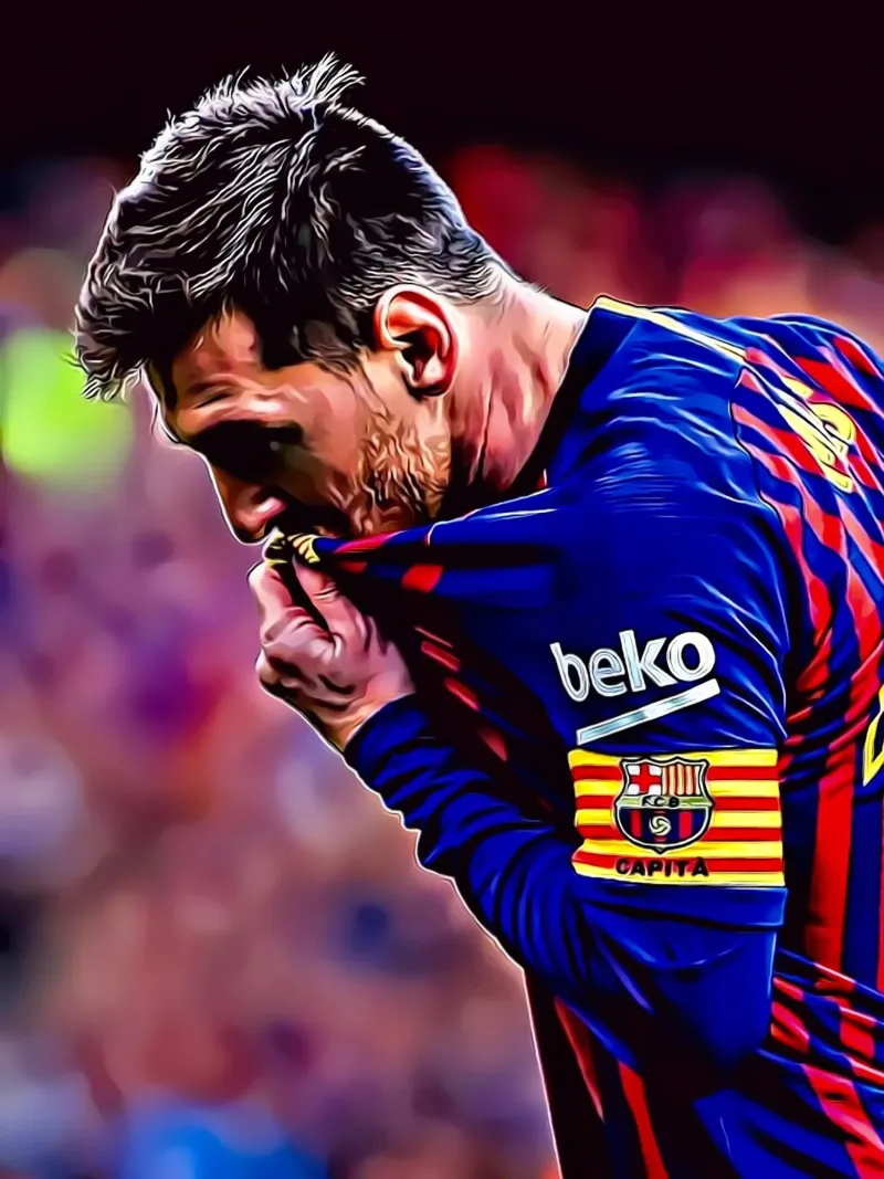 Lionel Messi , Poster fedeltà e passione del Barcellona poster da ArdanART