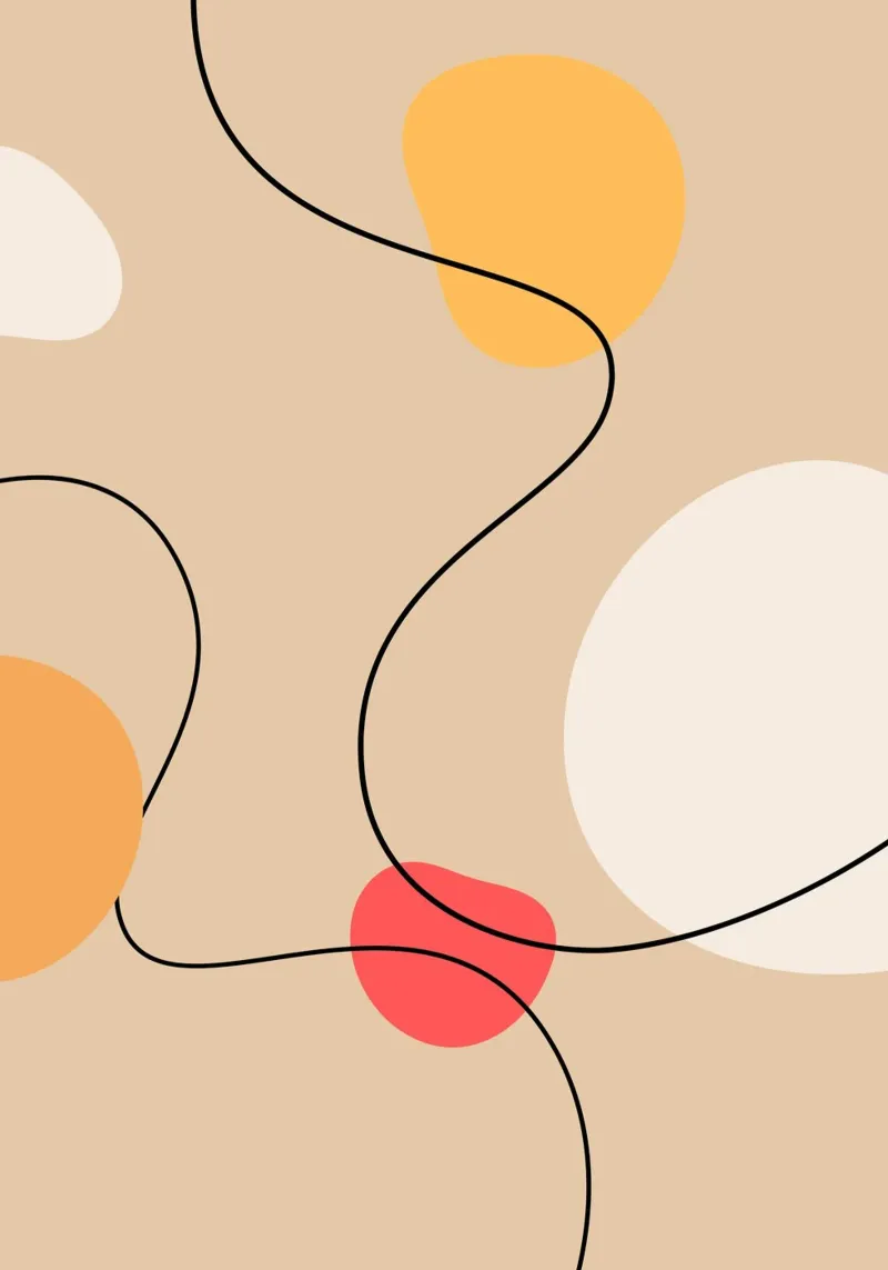 Abstract Art Poster | Modern Digital Print | Minimalist pellicola backlit da PrintCessStudio
