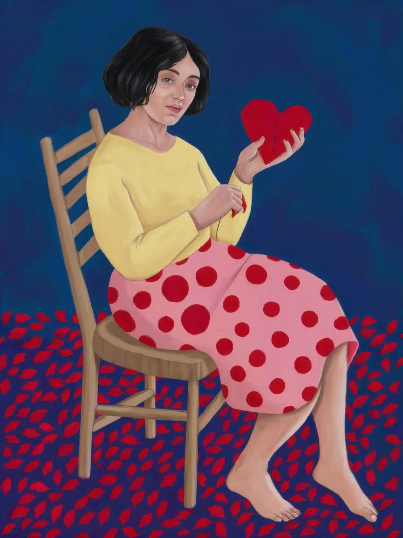 Lettera d'amore a pois poster da Frame Aura