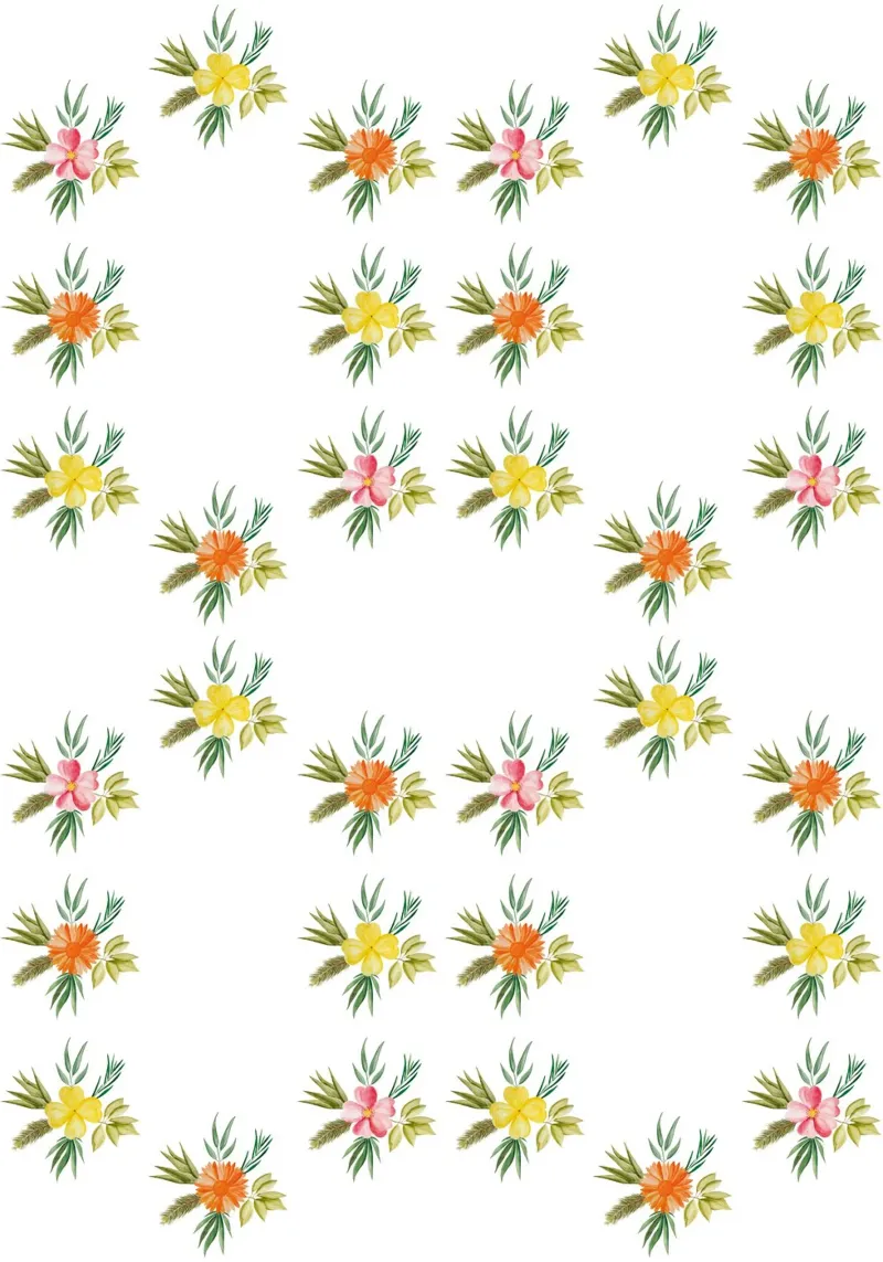 Botanic Pattern #1 tela con Cornice a cassetta da kathrinmay