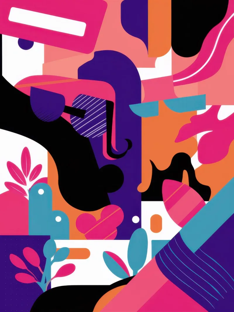 Movimento astratto dinamico poster da Enter Bloom