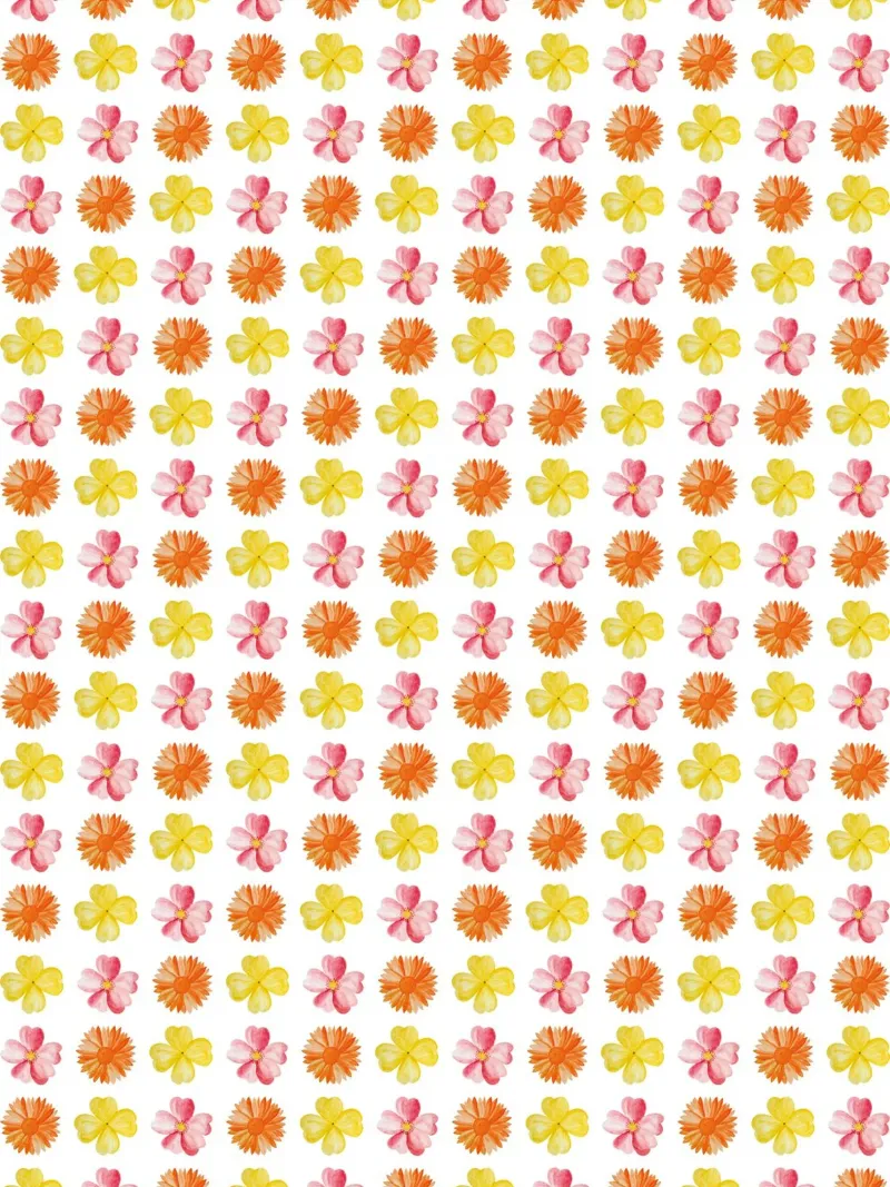Flower Pattern #1 canvas met Baklijst van kathrinmay