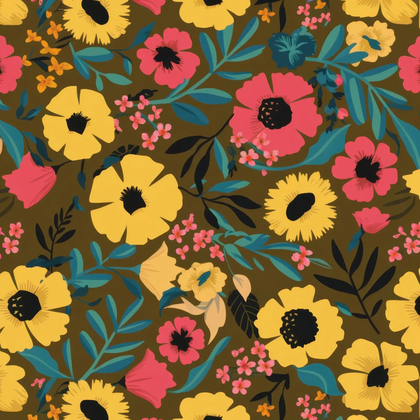 Fioritura del girasole d'autunno poster da Sure Paint
