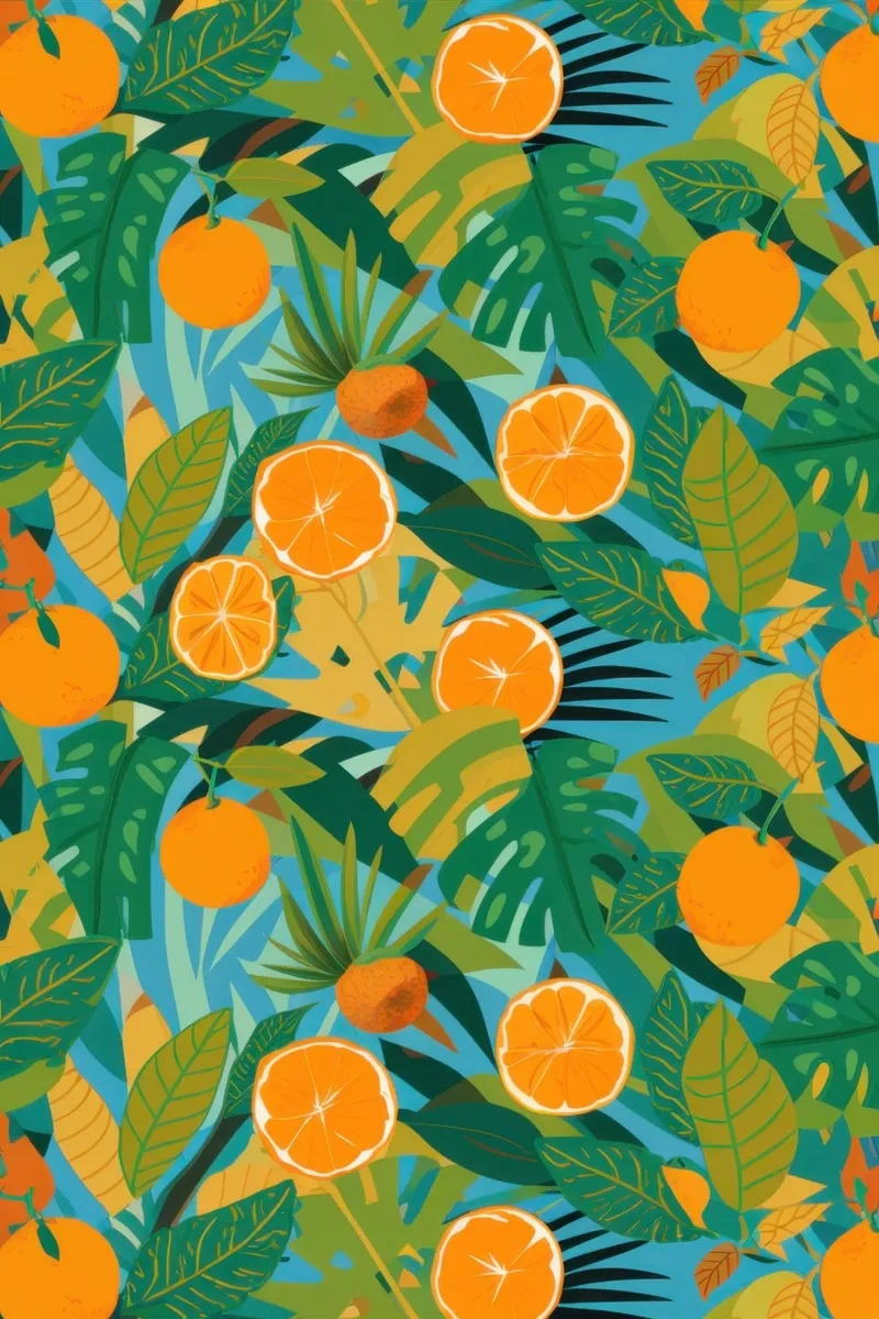 Overvloedige Orange Grove canvas met Baklijst van Orchid Patina