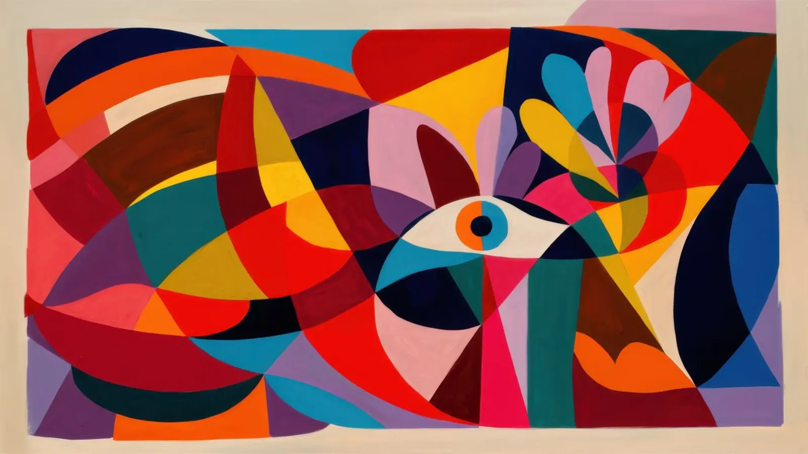 Paesaggio a colori fluidi poster da Enter Bloom