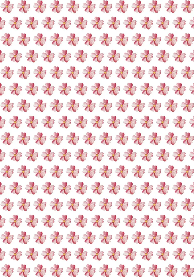 Pink Flower Pattern tela con Cornice a cassetta da kathrinmay