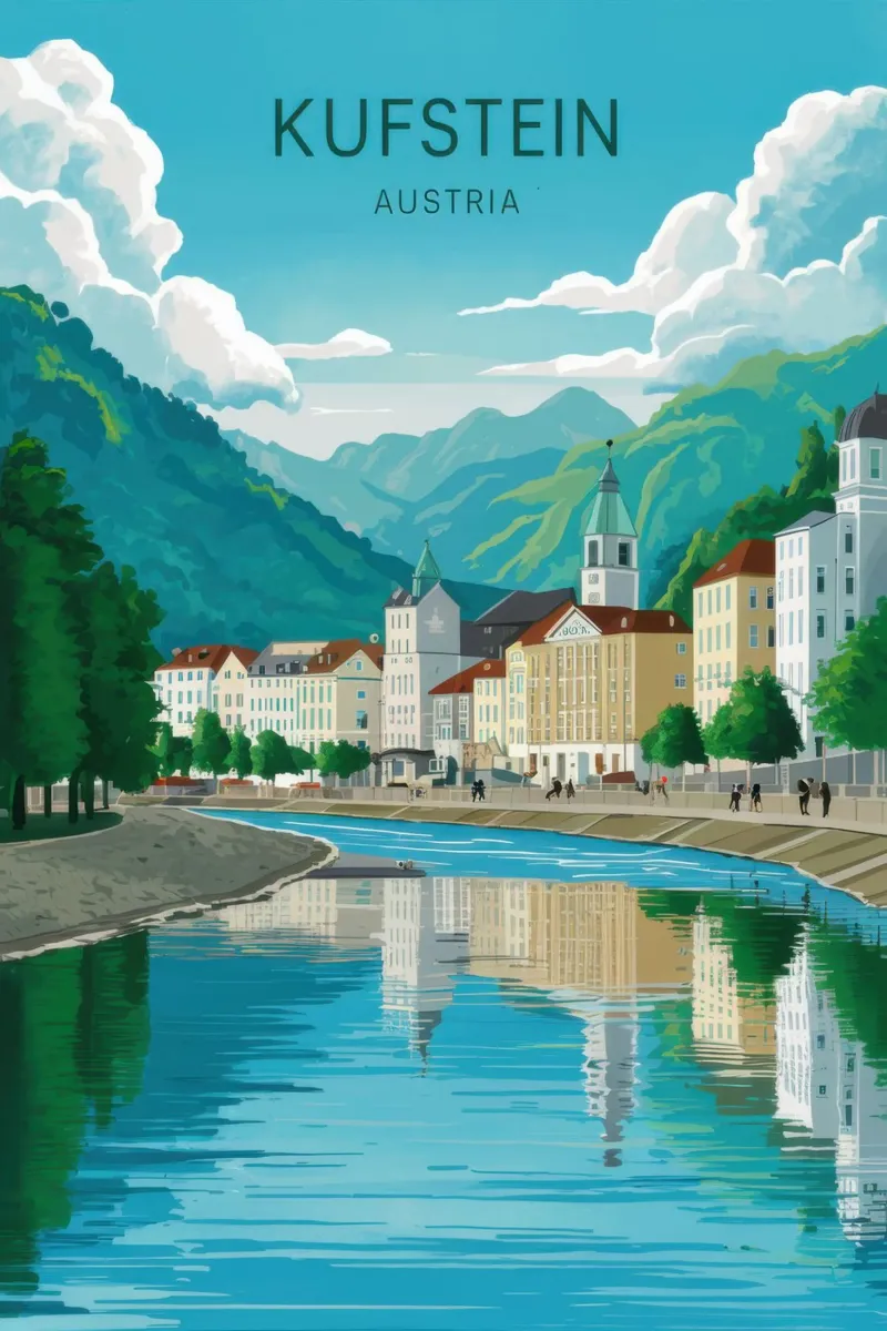 Serenità alpina austriaca poster da Moon Revolver
