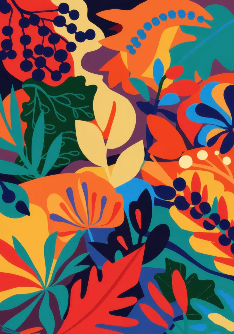 Fusione floreale vulcanica poster da Sure Paint