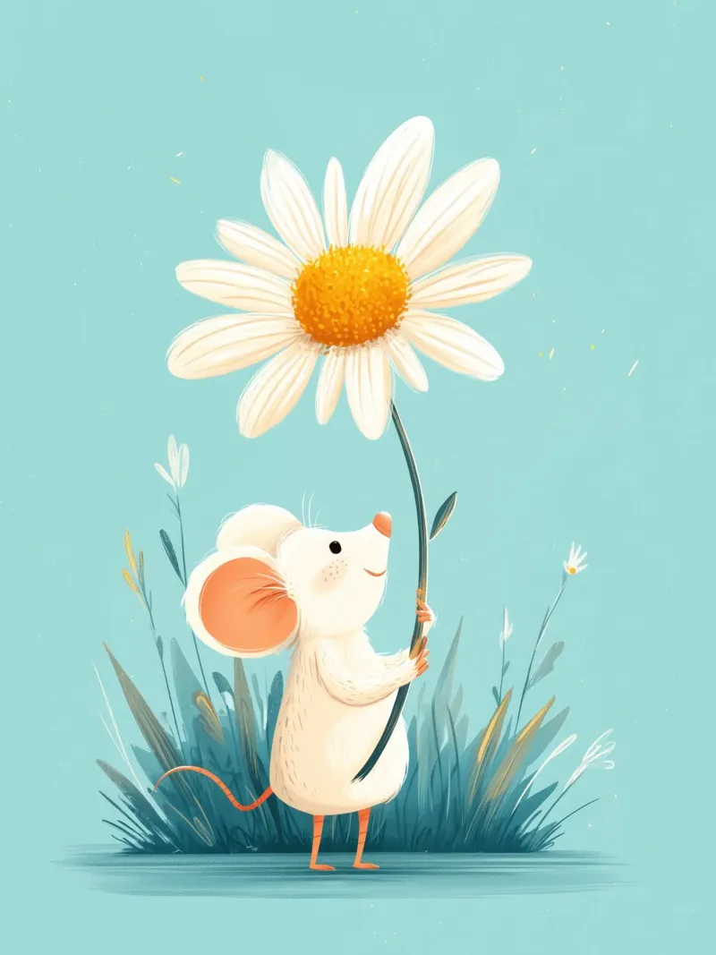 Daisy for You 2 poster con telaio in alluminio da Kiara
