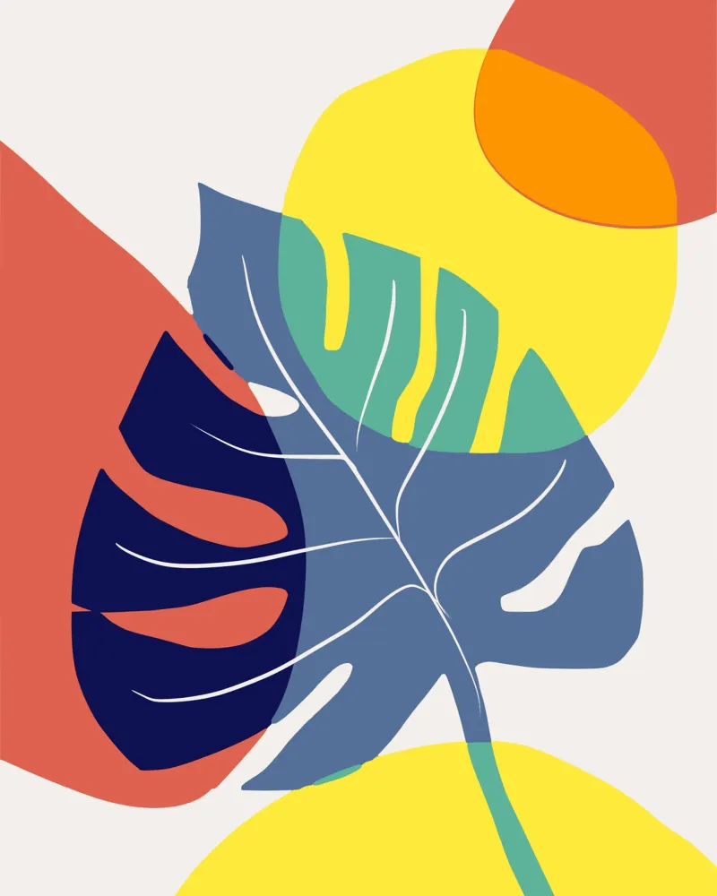 Monstera tropicale poster da Little Dean