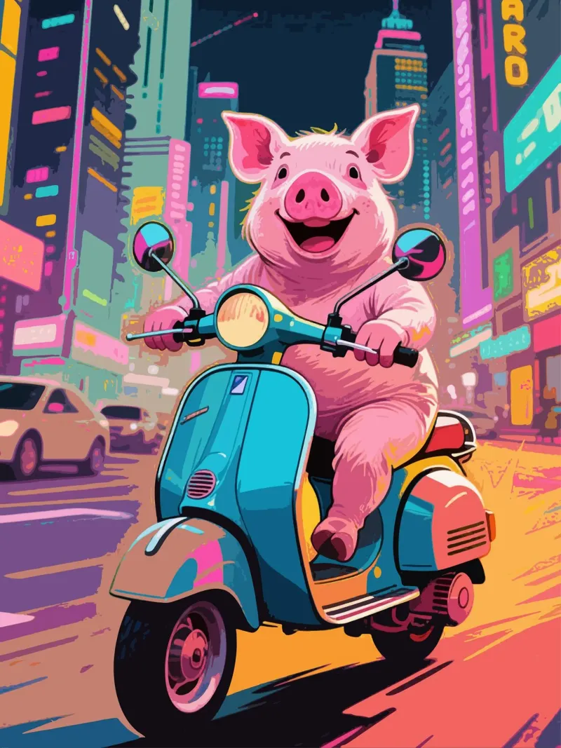 Piggy in viaggio poster da knowledge