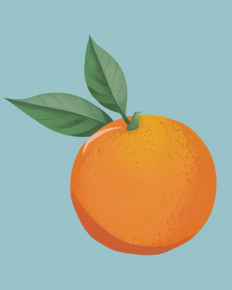 Schilderachtig gestructureerd oranje canvas met Baklijst van Enter Bloom