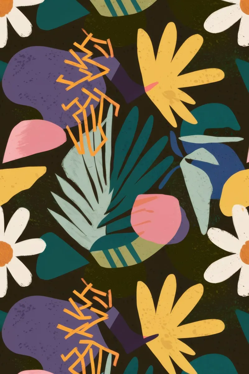 Giardino moderno di mezzanotte poster da Orchid Patina