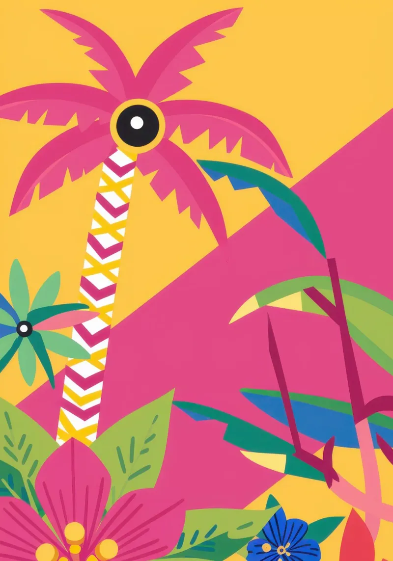 Totem tucano tropicale poster con telaio in plastica da Frame Aura