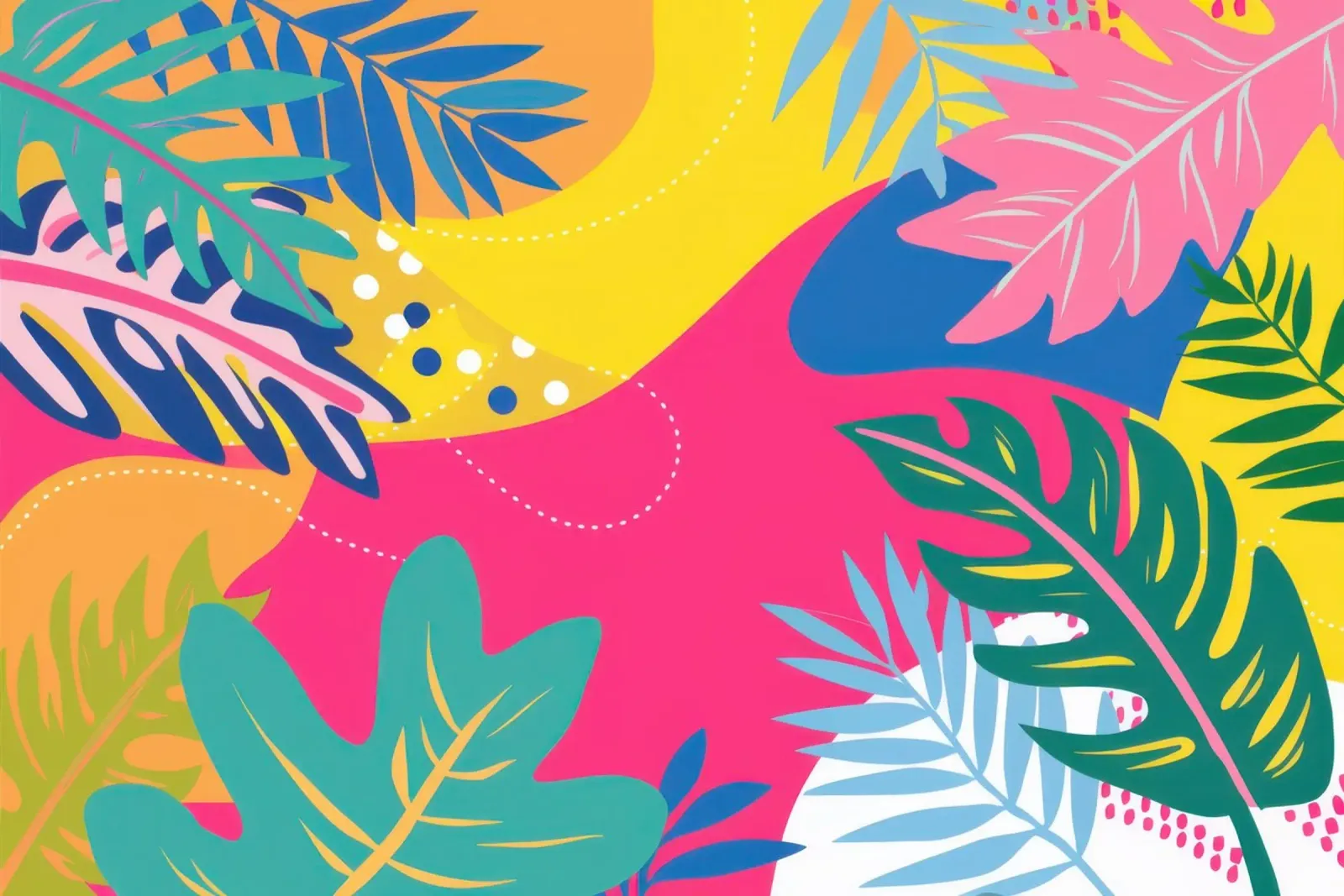 Blocco di colori estivi poster con telaio in plastica da Sure Paint