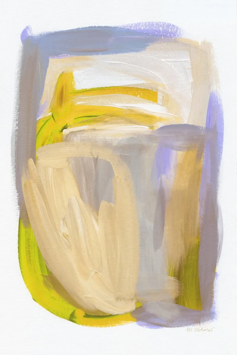 Abstract Brush Strokes 148X alluminio dibond da Mareike Böhmer