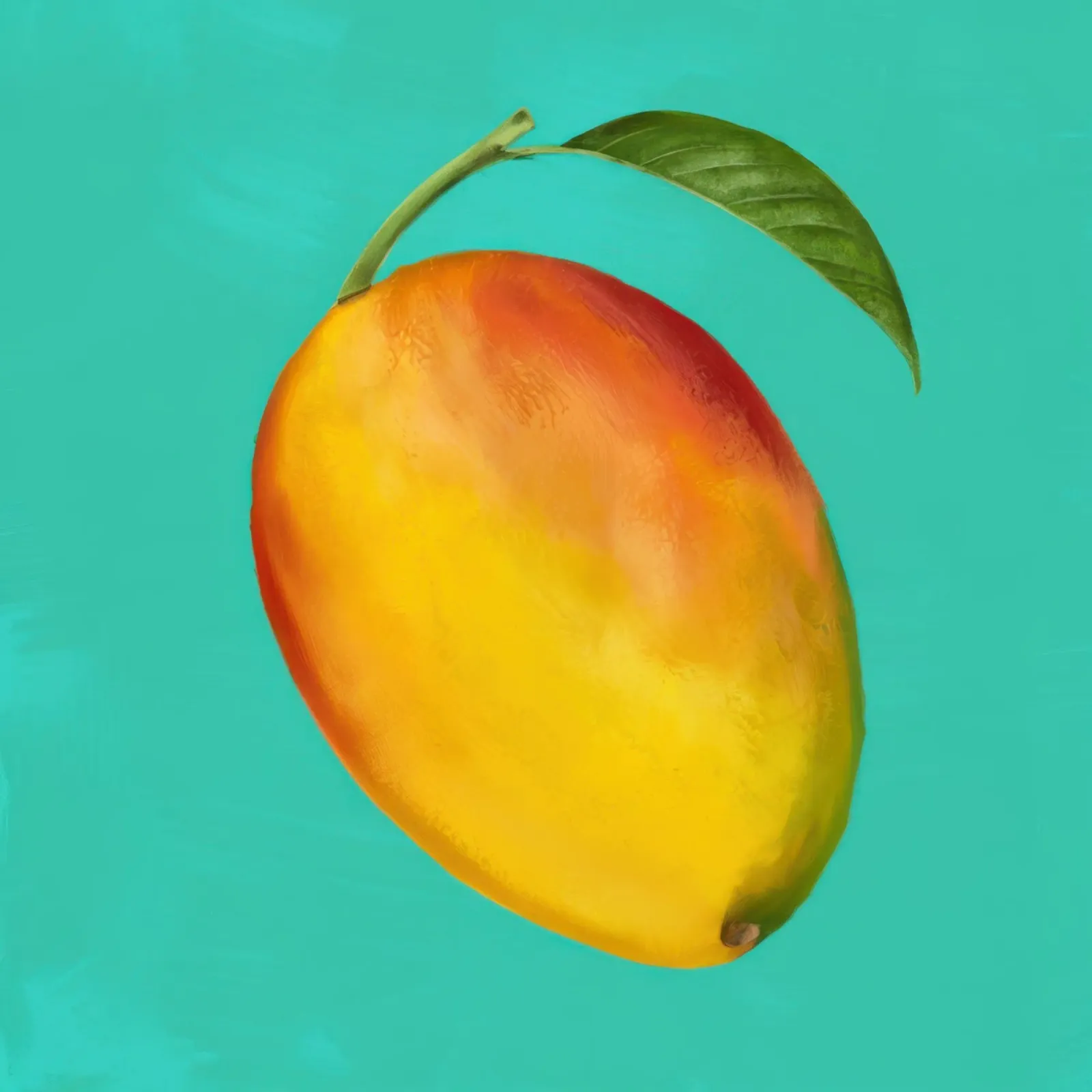 Mango maturo e pittorico tela con Cornice a cassetta da Frame Aura